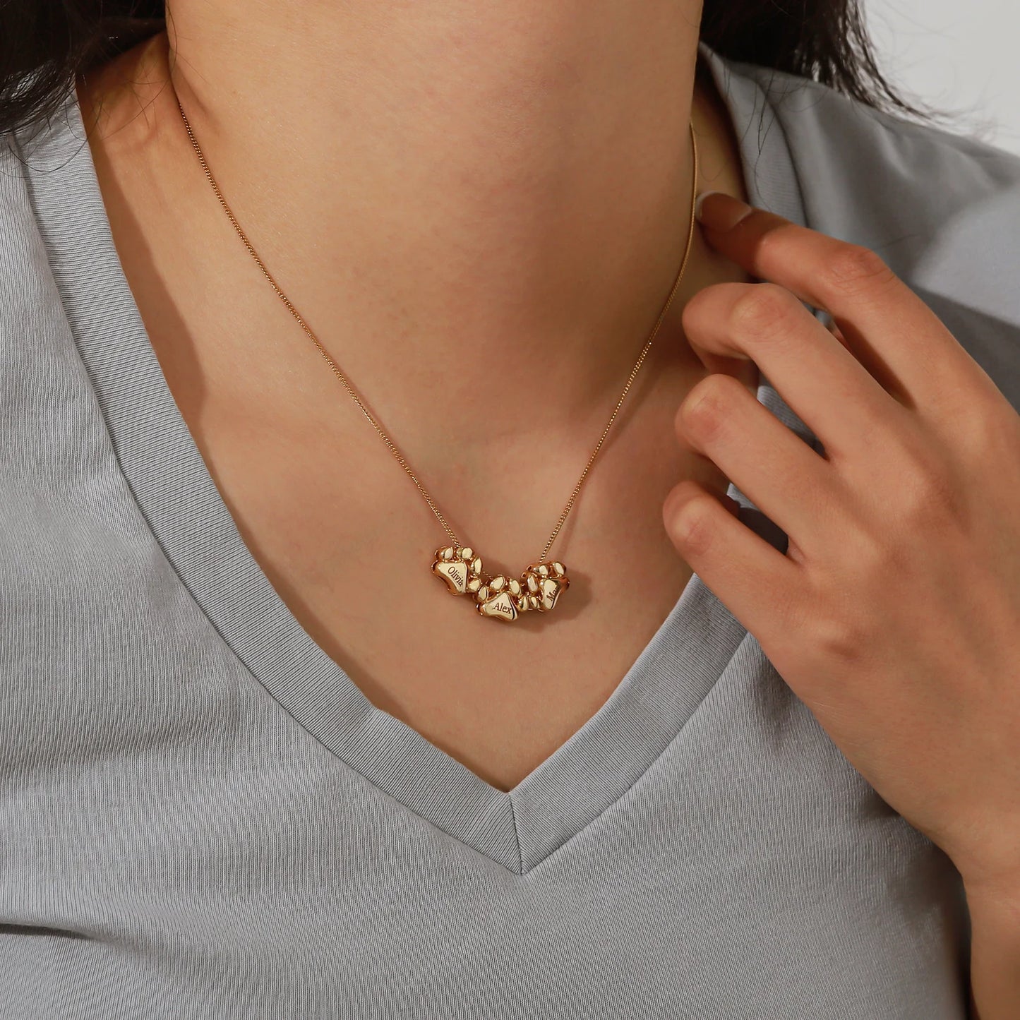 3D Personalized Dog Paw Necklace