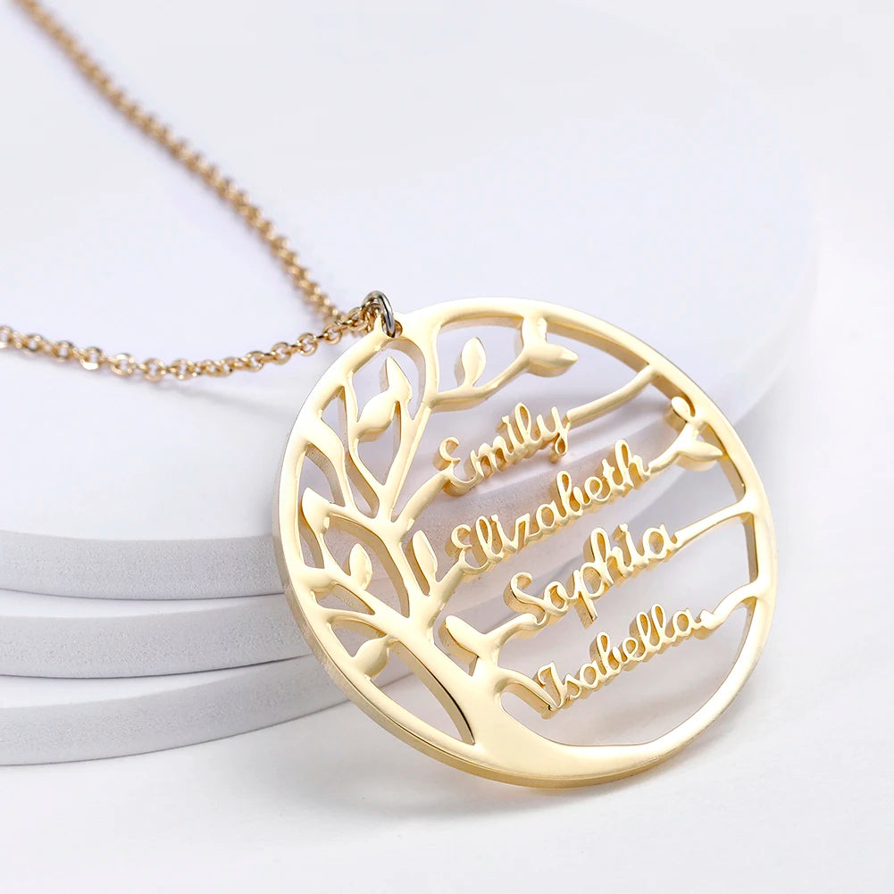 Personalized Family Tree Necklace