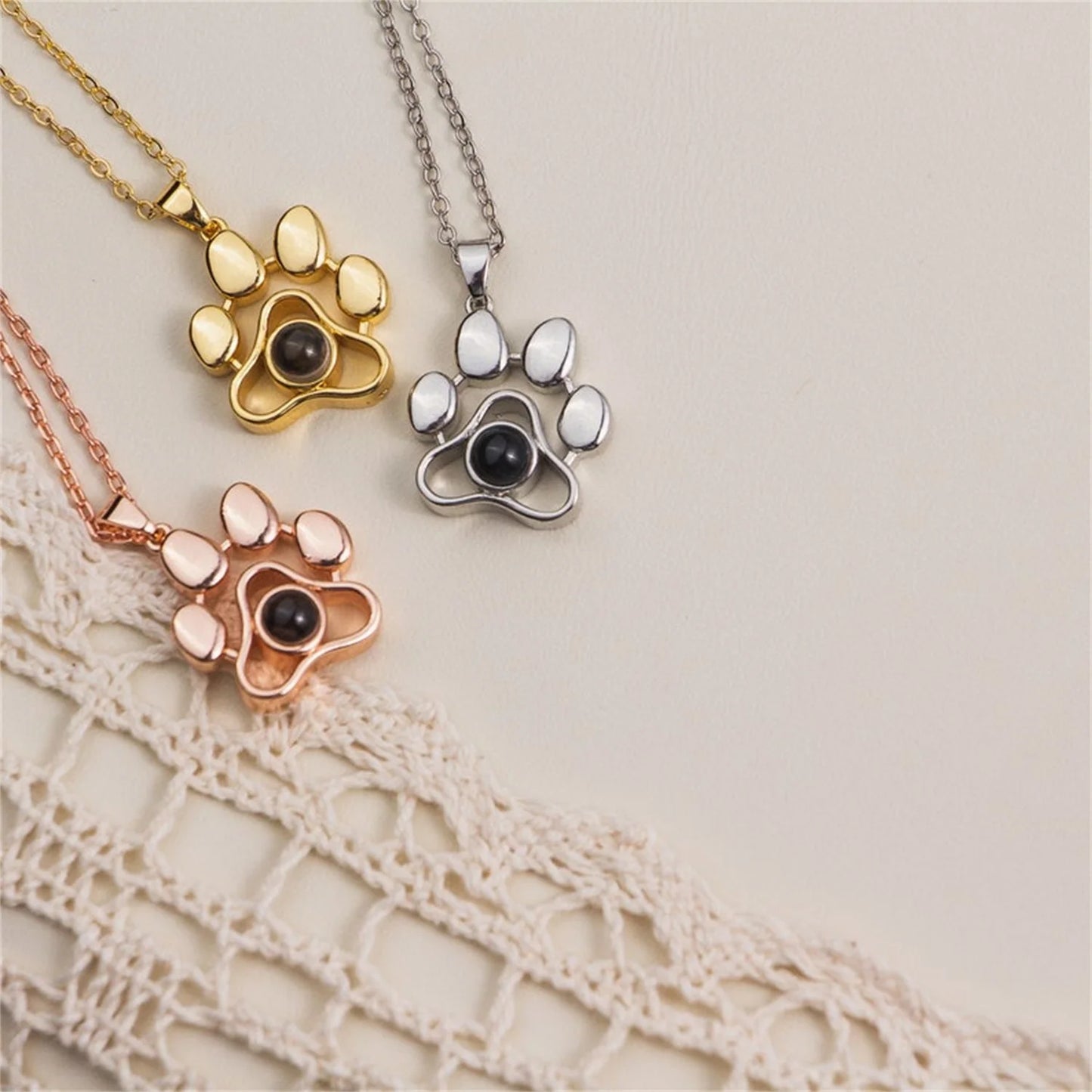 Projection Pet Photo Necklace