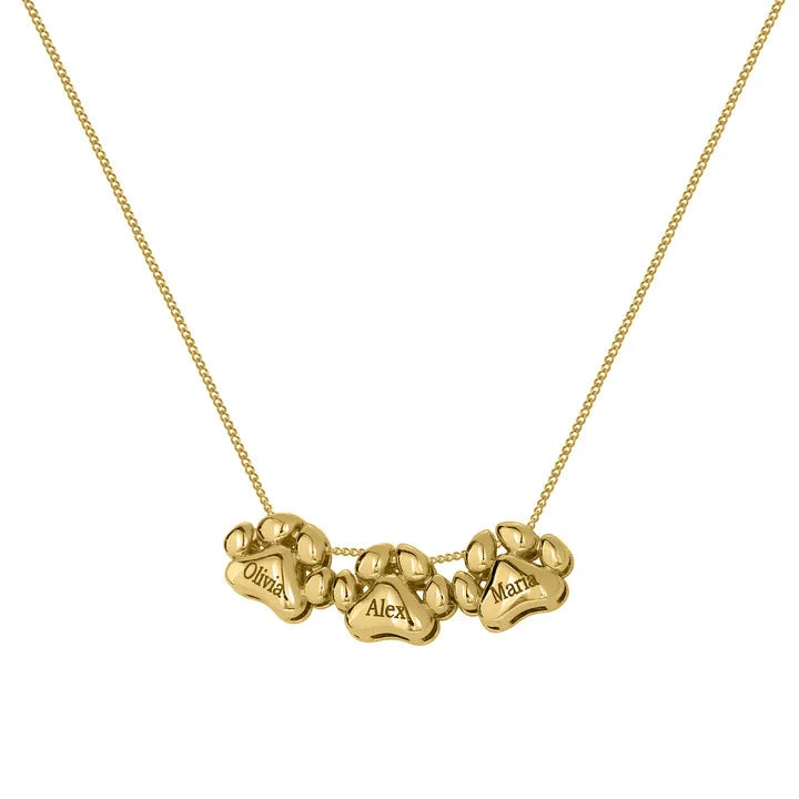 3D Personalized Dog Paw Necklace