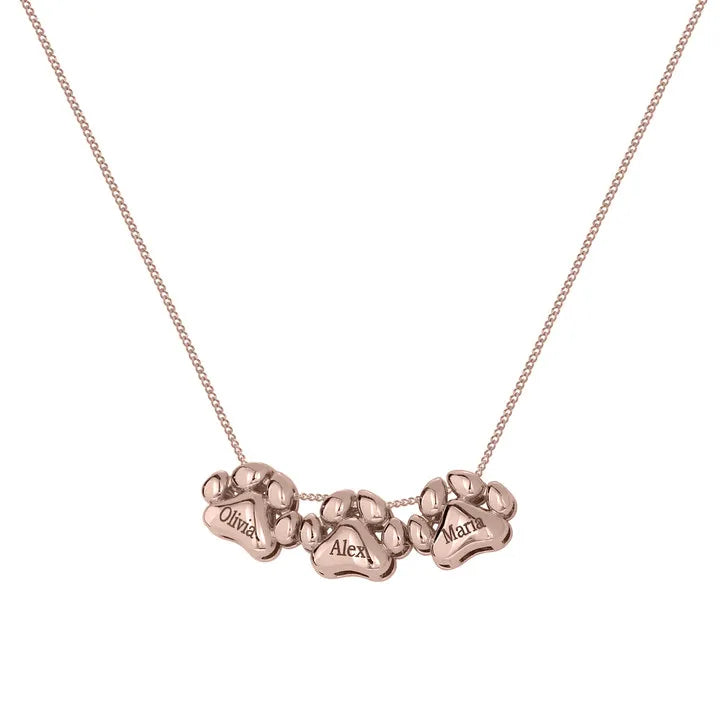 3D Personalized Dog Paw Necklace