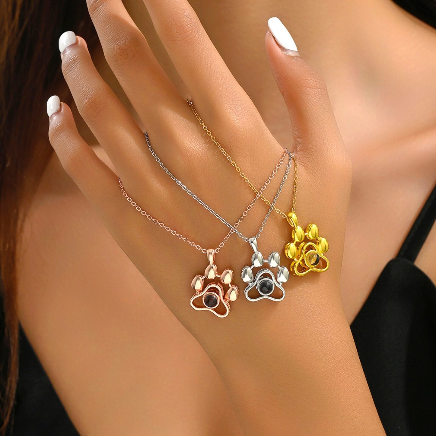 Projection Pet Photo Necklace