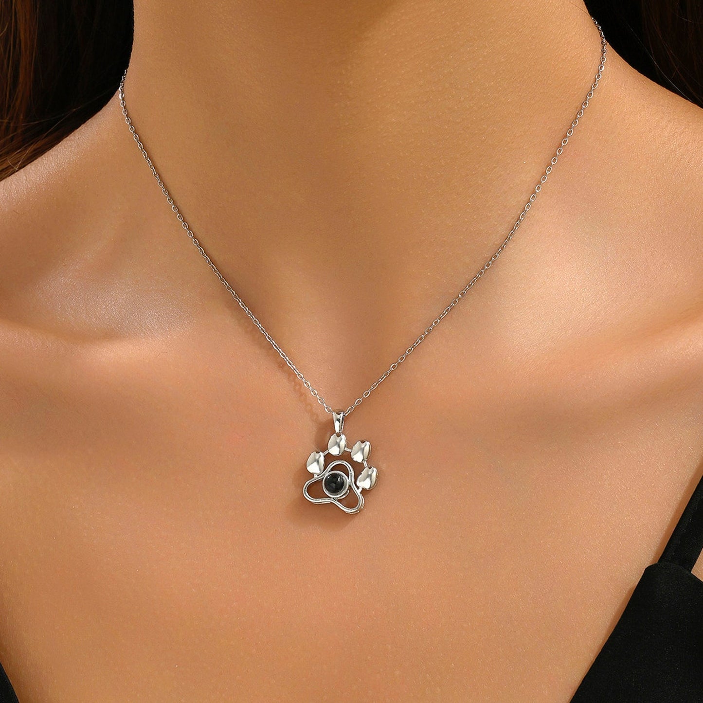 Projection Pet Photo Necklace