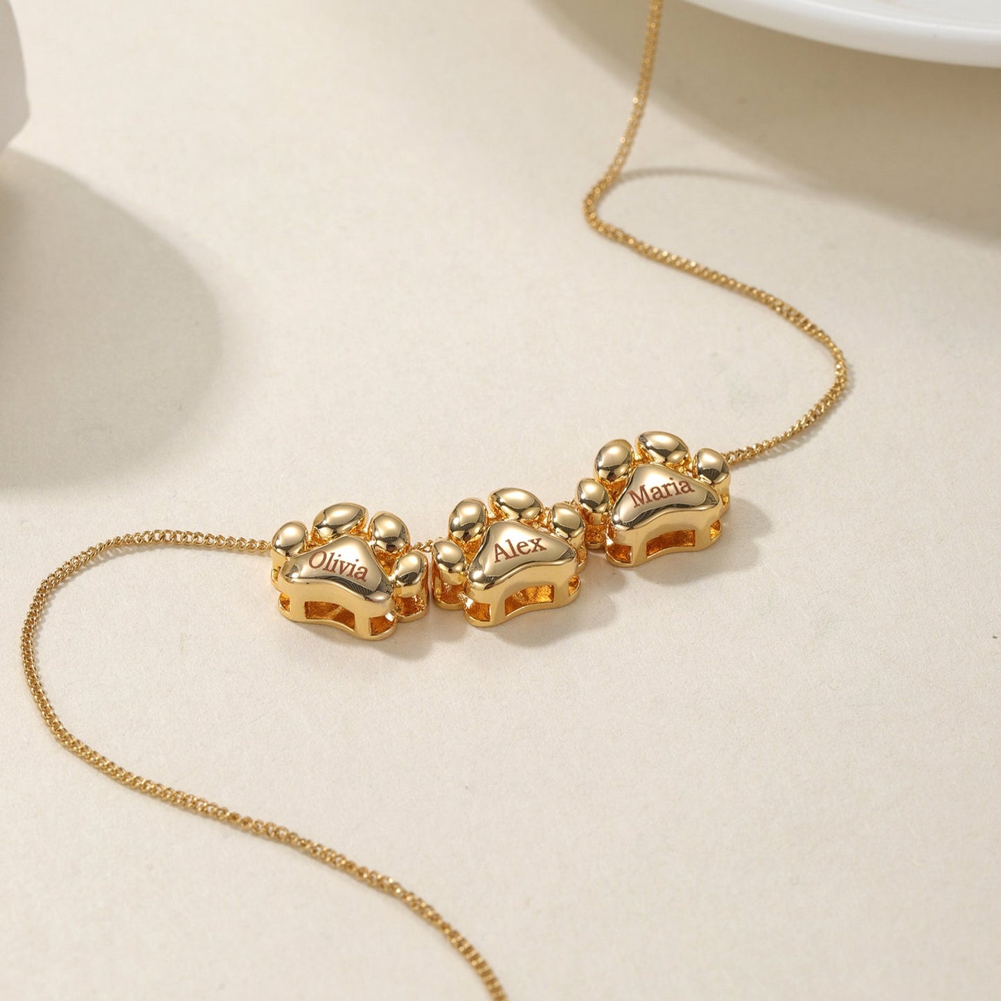 3D Personalized Dog Paw Necklace