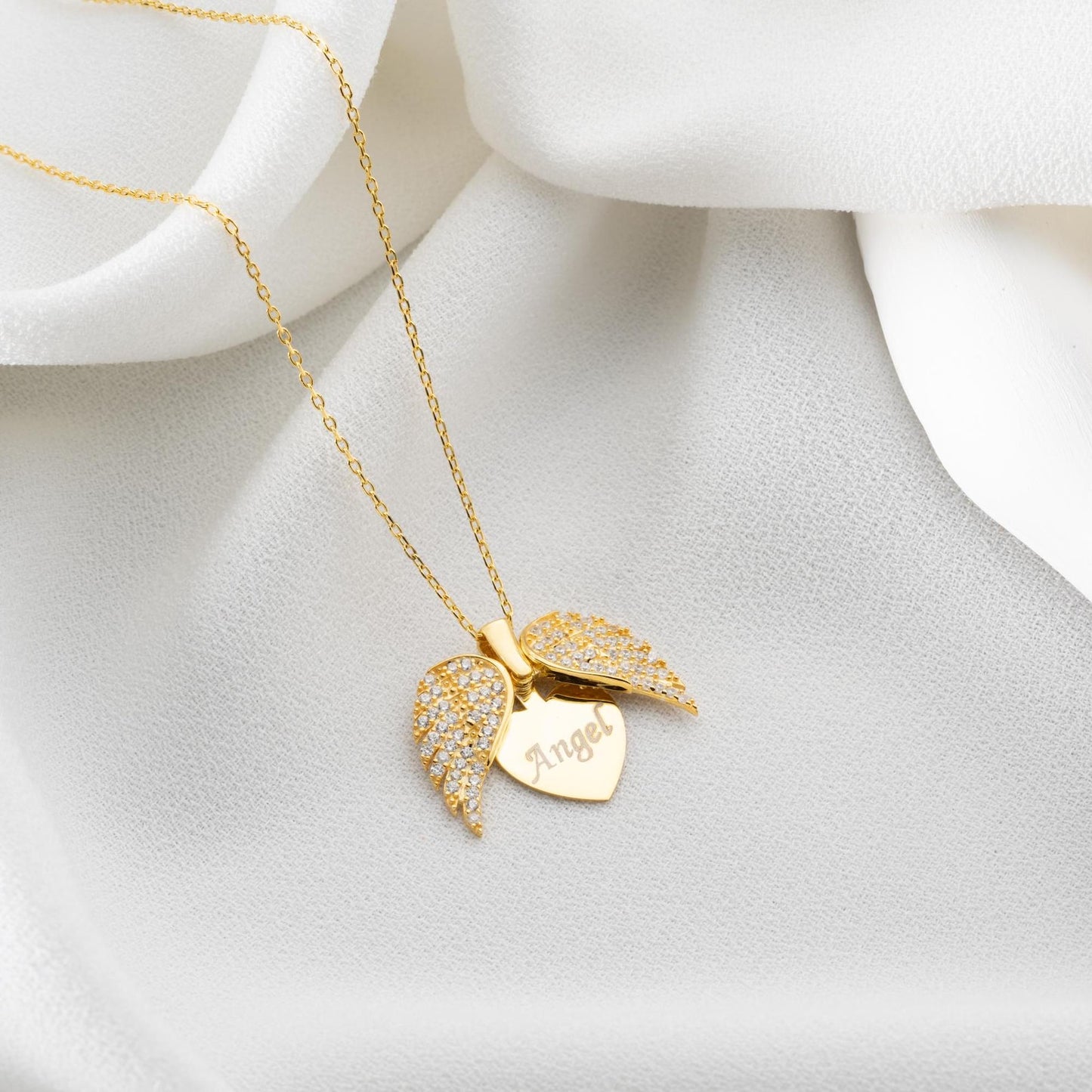 Customized Angel Wings Necklace