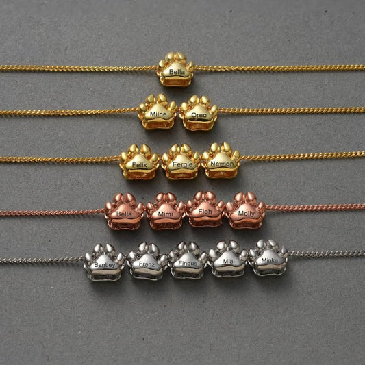 3D Personalized Dog Paw Necklace