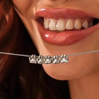 3D Personalized Dog Paw Necklace