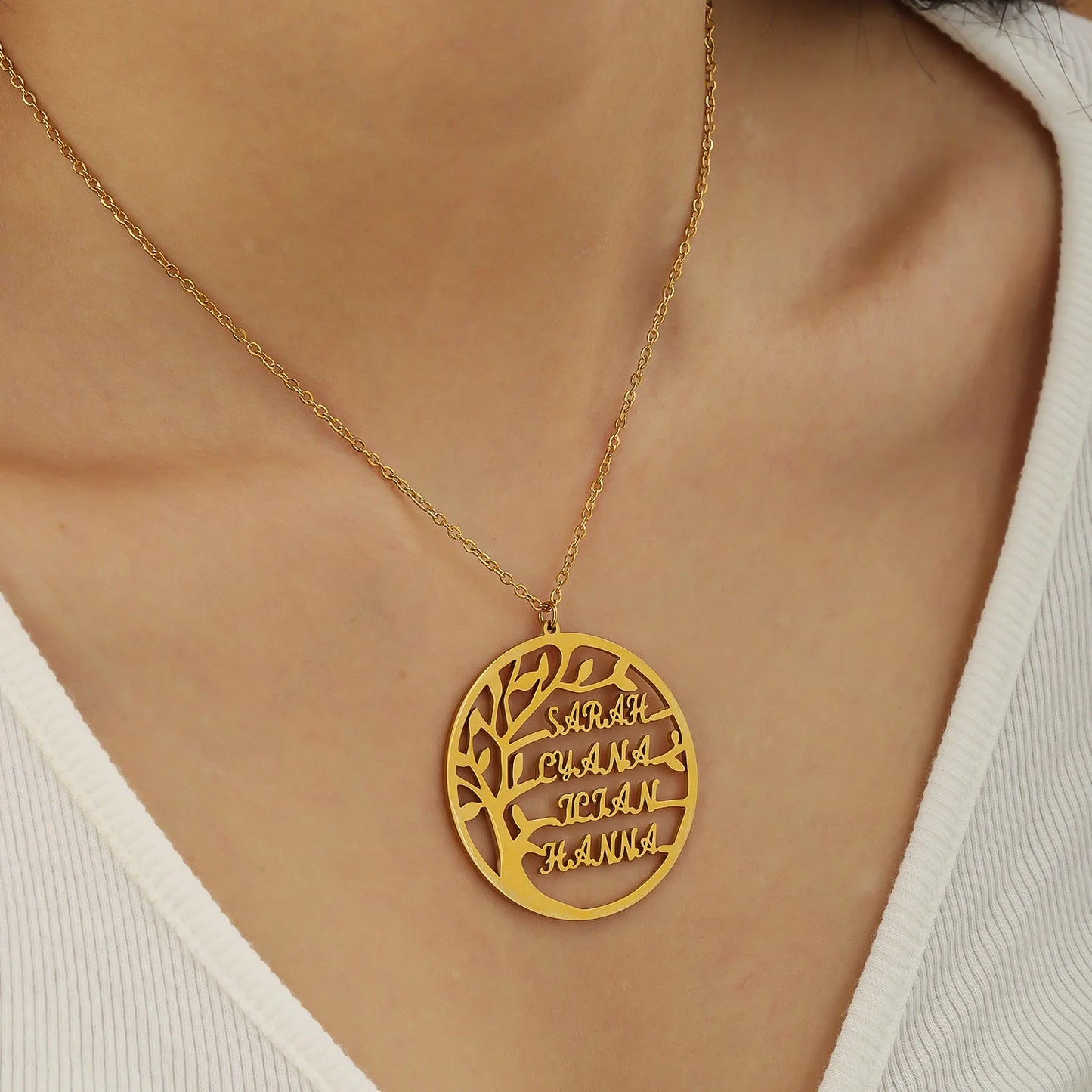 Personalized Family Tree Necklace