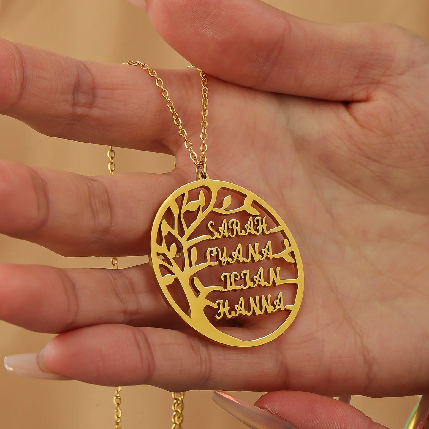 Personalized Family Tree Necklace