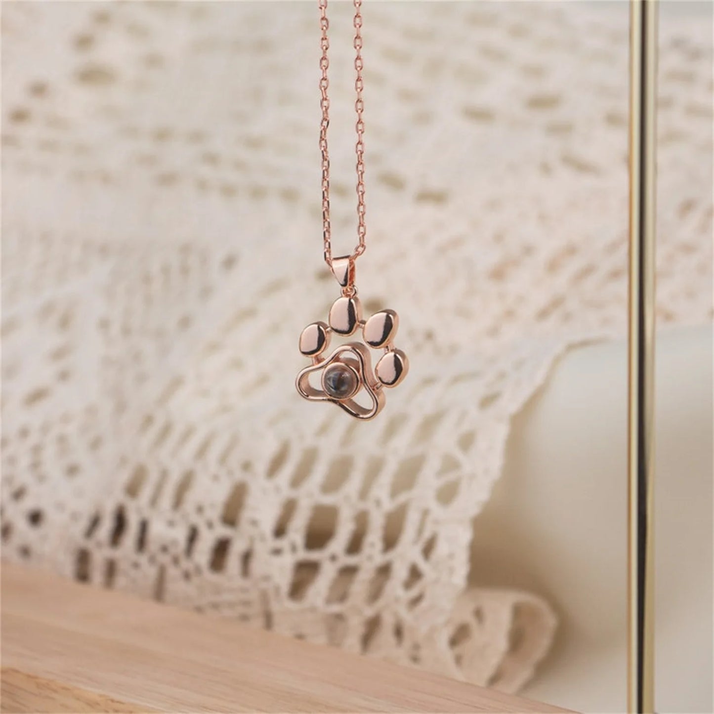 Projection Pet Photo Necklace