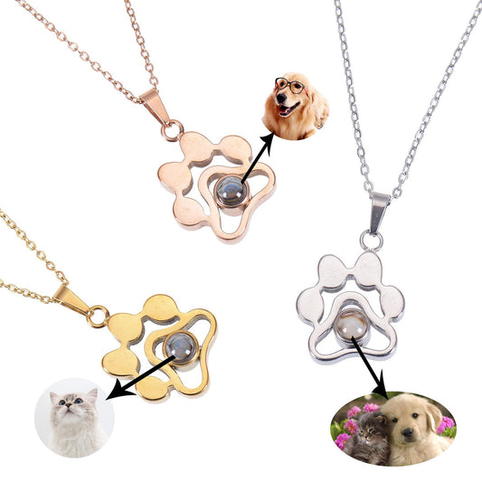 Projection Pet Photo Necklace