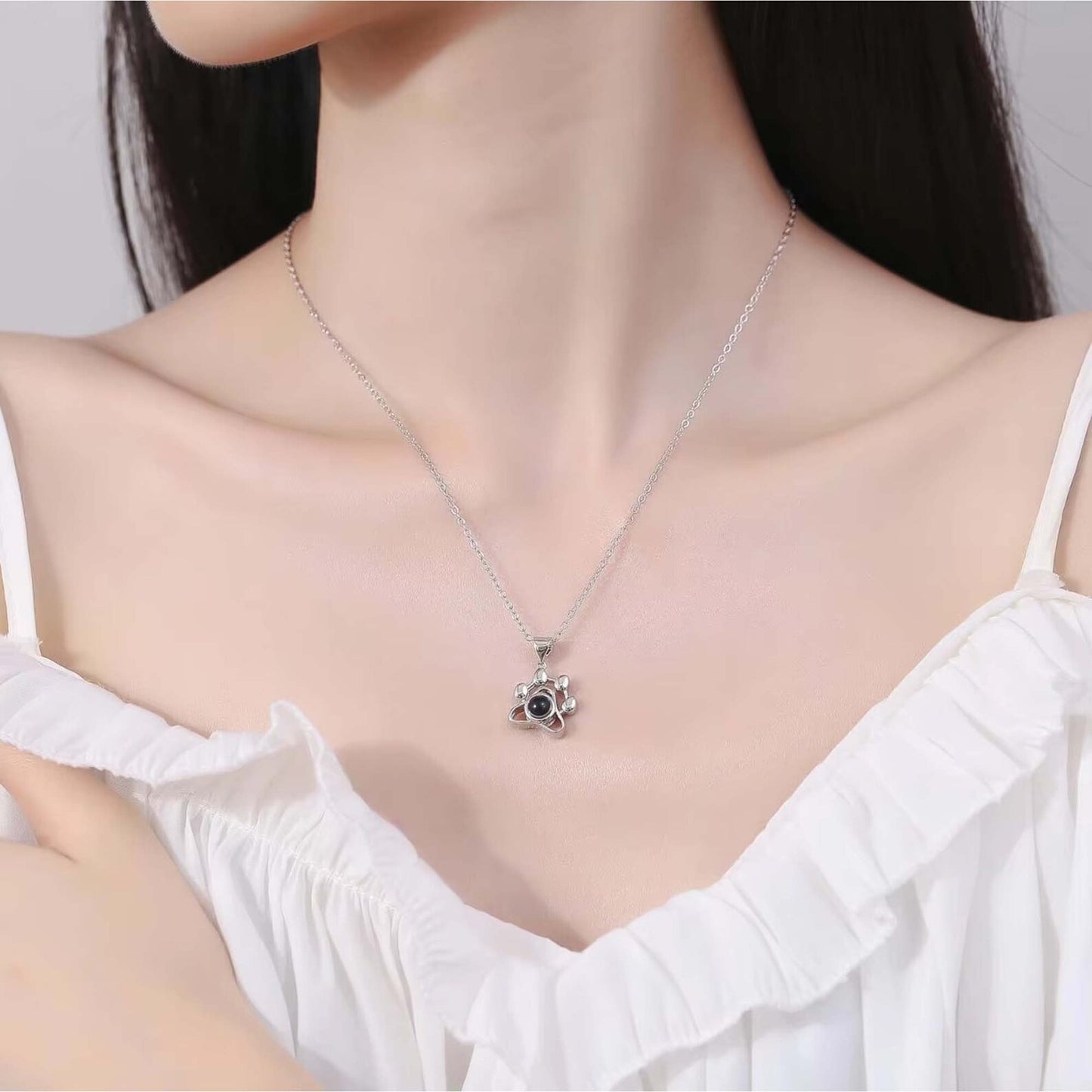 Projection Pet Photo Necklace