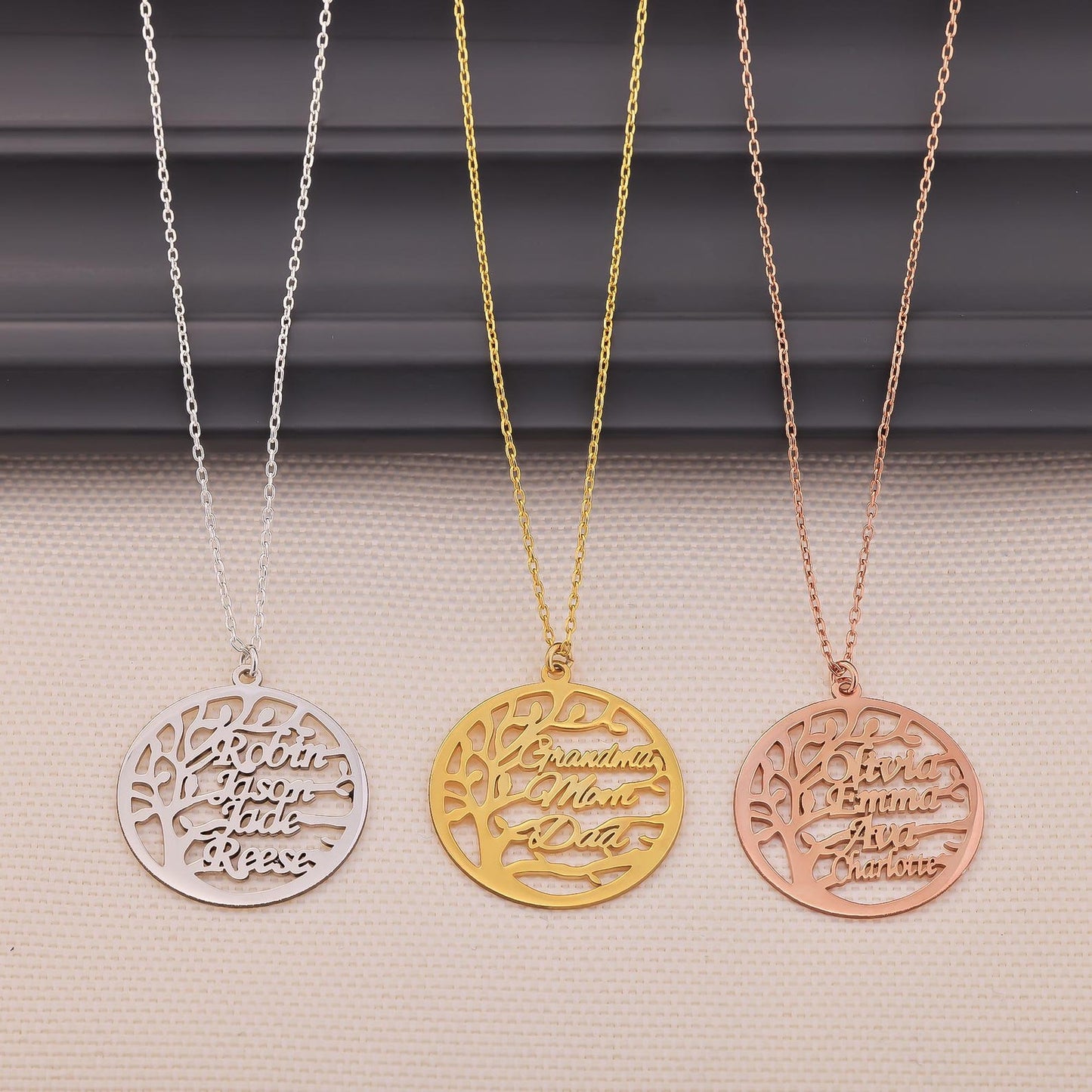 Personalized Family Tree Necklace