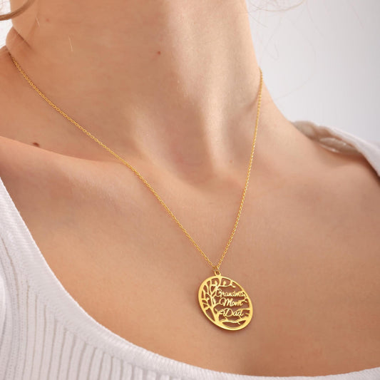 Personalized Family Tree Necklace