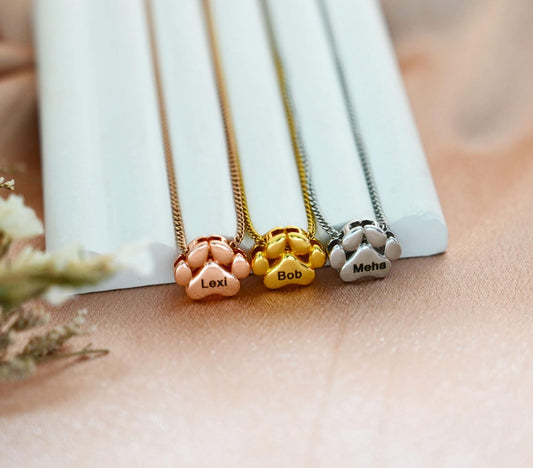3D Personalized Dog Paw Necklace